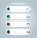 Eyes color infographic. Vector template with 4 options.