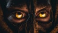 eyes of a demon A pair of eyes that belong to a demon who has been summoned by a dark cult to wreak havoc on the world