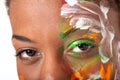 Eyes and facepaint Royalty Free Stock Photo