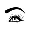 Eyes icon. Eyes symbol. Flat design.Vector illustration. Royalty Free Stock Photo