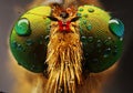 Eyes insect closeup macro photo Royalty Free Stock Photo