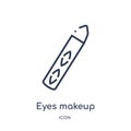 eyes makeup pencils icon from tools and utensils outline collection. Thin line eyes makeup pencils icon isolated on white