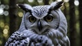 Eyes Mysteria from white Owl Royalty Free Stock Photo