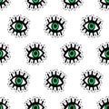 Eyes patches seamless pattern