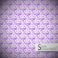 Eyes purple abstract vintage seamless pattern vector illustration