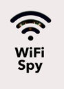 Eyes stare out of your WiFI icon as they listen and see your wifi data on your home network