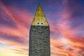 The eyes of the Washington Obelisk on the National Mall in Washington DC Royalty Free Stock Photo