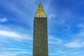 The eyes of the Washington Obelisk, which is the monument in honor of the first US President George Washington. Royalty Free Stock Photo