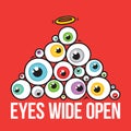 Eyes wide open pyramid