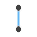 Eyeshade applicator icon vector image.