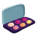 Eyeshadow icon, cartoon style