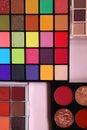 Eyeshadow Palettes on Pink Background