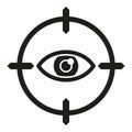 Eyesight icon simple vector. Visual care