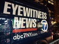 Eyewitness News, ABC 7 NY TV Broadcast News Van, NYC, USA