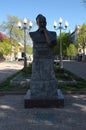 EYSK / Krasnodarskii KRAI, RUSSIA - APRIL 27, 2017: the monument to Zechariah Cepage Royalty Free Stock Photo