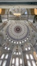 Historical Eyup Sultan Tomb and Mosque is in Eyup district of Istanbul, outside the city walls and near the Golden Horn. View from Royalty Free Stock Photo