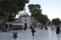 Eyup Sultan Mosque, which welcomes local and foreign visitors every day Royalty Free Stock Photo