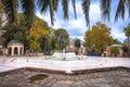 Eyup Sultan Mosque marble square in Istanbul view