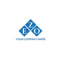 EZO letter logo design on white background. EZO creative initials letter logo concept. EZO letter design