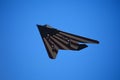 F-117A Stealth with American Flag Royalty Free Stock Photo