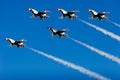 F-16 Thunderbird fighter jets Royalty Free Stock Photo