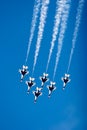 F-16 Thunderbird fighter jets Royalty Free Stock Photo