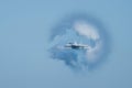 F/A-18F Super Hornet surrounded in vapor cone