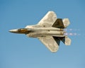 F-22 Raptor aircraft in flight Royalty Free Stock Photo