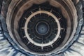 F16 air force plane jet engine aerospace manufacturing Royalty Free Stock Photo