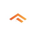F architecture logo brand, symbol, design, graphic, minimalist.logo