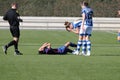 F. C Barcelona women's football team play against Real Sociedad