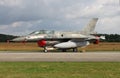 F-16D Viper on the flightline Royalty Free Stock Photo