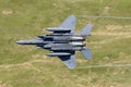 F-15E Strike Eagle flying through the Mach Loop