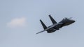 F-15E Strike Eagle flying through the Mach Loop