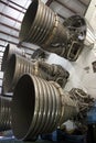 F-1 Engines Under Saturn V Moon Rocket