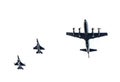 F-16 Fighter Falcons and P-3c Orion