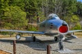 F-86 fighter jet on display Royalty Free Stock Photo