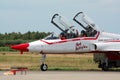 F-5 fighter jet Turkish Stars airshow Royalty Free Stock Photo