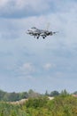 F16 Fighter landing in Saint Dizier, France Royalty Free Stock Photo