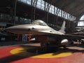 F 16 Fighting Falcon jet plane on display Brussels Belgium Royalty Free Stock Photo