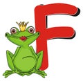 F for frog Royalty Free Stock Photo