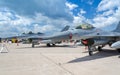 F-16 on the ground Royalty Free Stock Photo