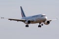 Airbus A318-111 - 2035, operated by Air France landing Royalty Free Stock Photo