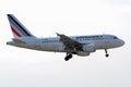 Airbus A318-111 - 2601, operated by Air France landing Royalty Free Stock Photo