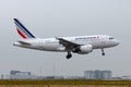 Airbus A318-111 - 3009, operated by Air France landing Royalty Free Stock Photo