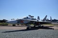 F-18A Hornet display inside Flying Leatherneck Aviation Museum in San Diego, California