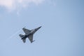 F16 jet airplane on Bucharest international air show , low pass Royalty Free Stock Photo