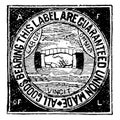 A F of L Union Label, vintage illustration