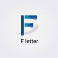 F Letter Icon Design Single Isolated Logo Design Brand Corporate Identity