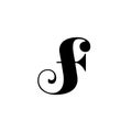 F letter logo design for fashion and beauty and spa company. F letter vector icon